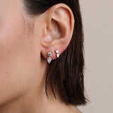 DIAMOND HEART DROP EARRINGS