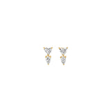 DIAMOND HEART DROP EARRINGS