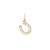Baguette Horseshoe Hinged Charm