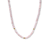 Bohème Pink Opal Rondelle Necklace