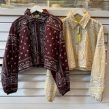 BANDANA CROPPED SHIRT
