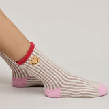COZYCHIC SMILEY RIBBED SOCK