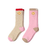 COZYCHIC SMILEY RIBBED SOCK