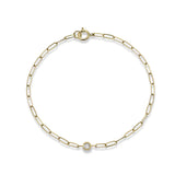 CLASSIQUE DIAMOND BIRTHSTONE PAPERCLIP BRACELET