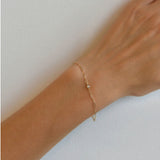 CLASSIQUE DIAMOND BIRTHSTONE PAPERCLIP BRACELET