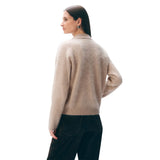 BRUSHED CASHMERE BLEND QUARTERZIP