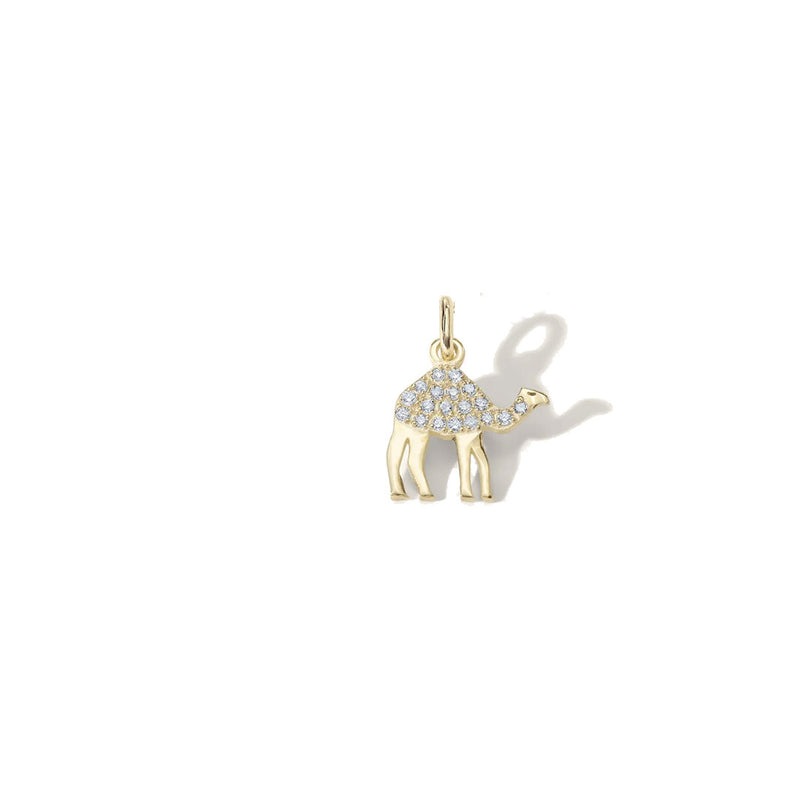 Silhouetted Pave Diamond Camel