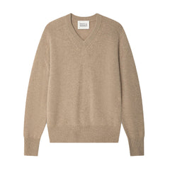 CASHMERE SADDLE SLEEVE V NECK