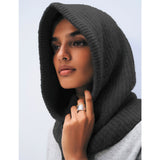 CASHMERE RIBBED BALACLAVA
