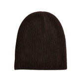 CASHMERE PLUSH RIB BEANIE