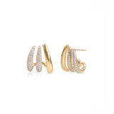 LARGE DIAMOND CLAW CAGE EARRINGS