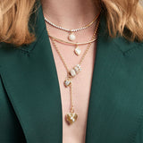 Groovy Diamond Pear Hinged Charm - Lab Grown