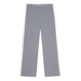THE COTTON GINGHAM CROP STRIPE PANT