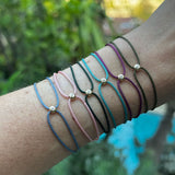 DIAMOND DOT CORD BRACELET