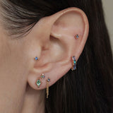 Emerald Two-Step Earring