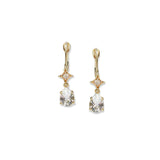 EMILIA GOTHIC STAR PEAR DROP EARRINGS