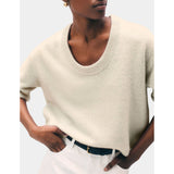 FEATHERWEIGHT CASHMERE SCOOP TEE