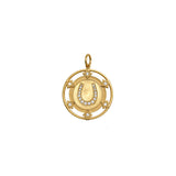 THE FORTUNE HORSESHOE MEDALLION CHARM