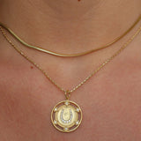 THE FORTUNE HORSESHOE MEDALLION CHARM