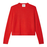 CASHMERE RIB TRIM CREWNECK