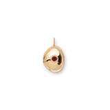 14k Gold Birthstone Necklace Charm