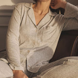 GISELE RIB LONG PJ SET