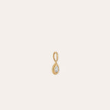 GROOVY DIAMOND TEARDROP MINI CHARM