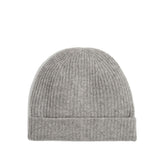 CASHMERE PLUSH RIB BEANIE