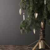 Heart Brass Ornament - set of 4