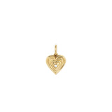 Groovy Diamond Heart Locket Mini Charm