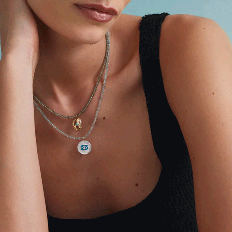 Tiny Aquamarine Necklace