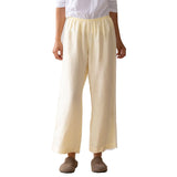 THE LINEN CROP RACER STRIPE PANT
