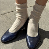 LINEN SCALLOP SOCK