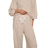 LINEN BLEND RELAXED PANT