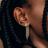 Cléo Long Fringe Earring Backing