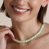 MATCHA LATTE GEMSTONE NECKLACE