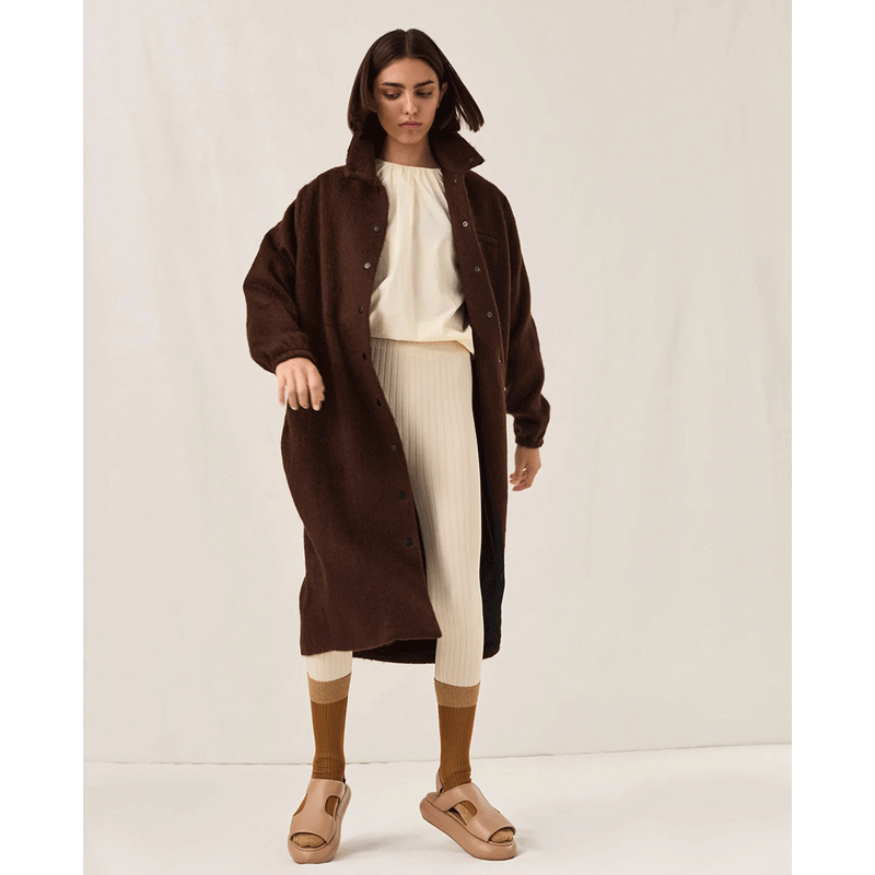 MOHAIR CURVE COAT