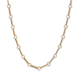 MULTI-LOOP GOLD SEMI-HOLLOW CHAIN