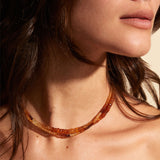 16" OMBRE HESSONITE NECKLACE