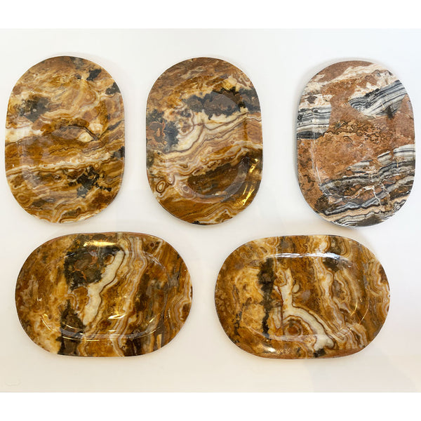 MARBLED ONYX OVAL CATCHALL