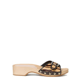 PAULIE STUDDED FLAT SANDAL