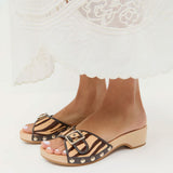 PAULIE STUDDED FLAT SANDAL