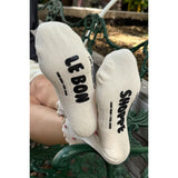 PETAL RUFFLED HUGGER CREW SOCKS