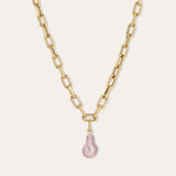 PINK PEARL HINGED CHARM