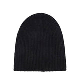 CASHMERE PLUSH RIB BEANIE