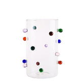 POMPONETTE VASE CLEAR/MULTI