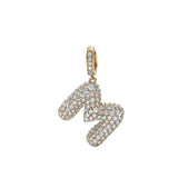 BUBBLE DIAMOND LETTER CHARM
