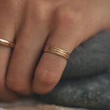 Ridge Pinky Ring
