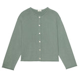 THE COTTON KNIT ROLL CARDIGAN