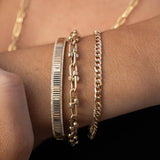 FLUTED DIAMOND BANGLE